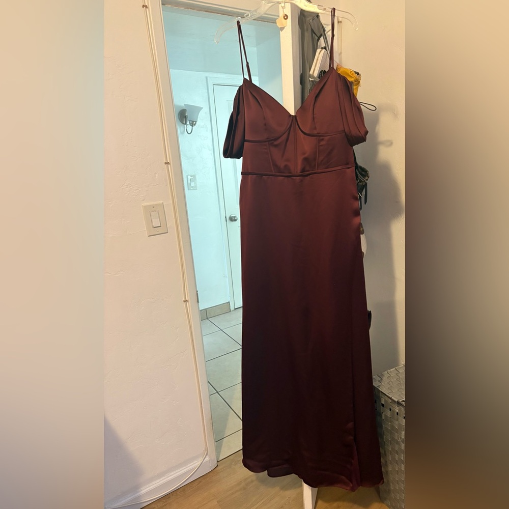 Mori Lee Silky Satin Gown